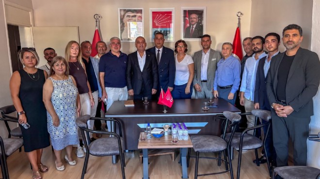 CHP li Polat tan Foça Belediyesi ziyareti
