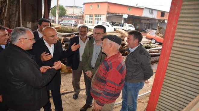 CHP li Polat tan iki ilçede yoğun seçim mesaisi