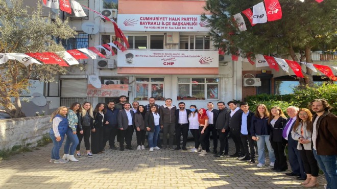 CHP'li gençlerin başkanından Bayraklı ziyareti