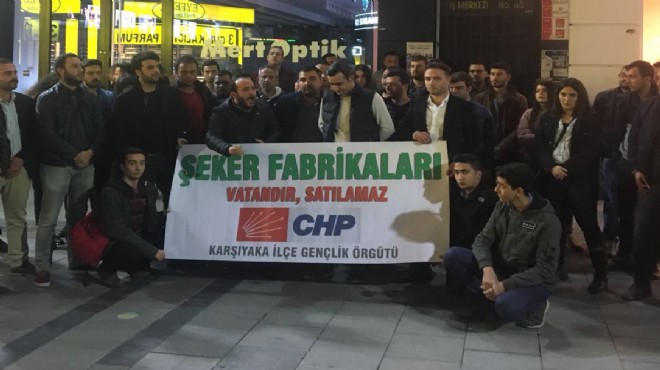 CHP'li Gençler: Şeker fabrikaları vatandır!
