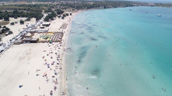 Çeşme'de halk plajı açıldı