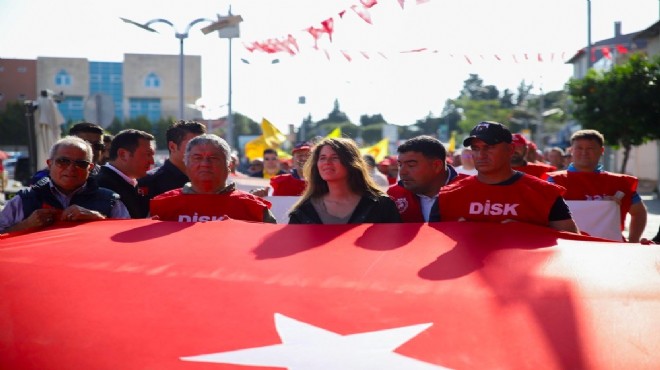 Çeşme'de 1 Mayıs coşkusu