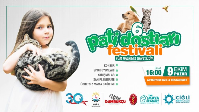 Çiğli 6. Pati Dostları Festivali'ne hazır