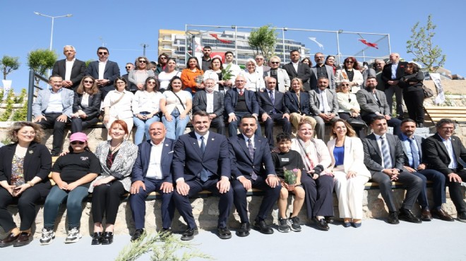 Çiğli de körfez manzaralı nefes alanına görkemli açılış!