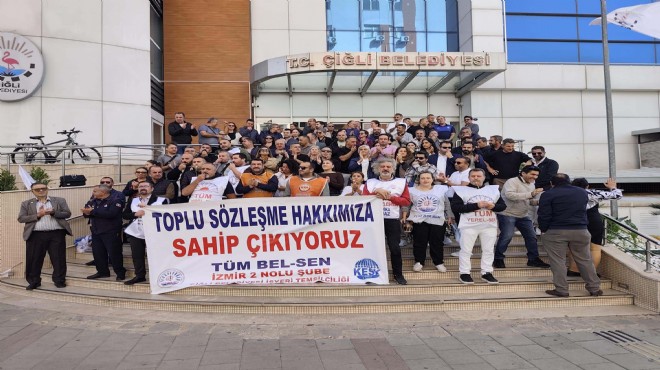 Çiğli de memurlar eylemde!