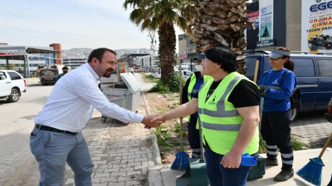 Çiğli de temizlik çalışmaları son gaz!