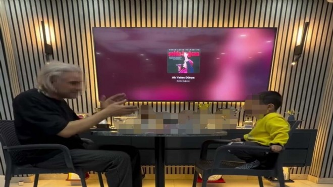 Çocuğunu alkol masasına oturtan baba serbest!