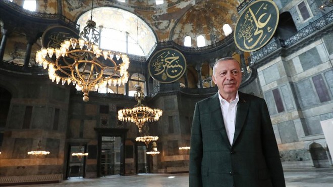 Erdoğan dan Ayasofya ve Taksim Camii nde inceleme