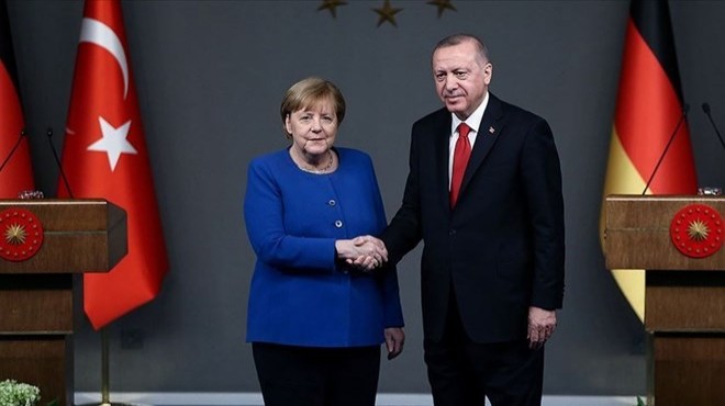 Cumhurbaşkanı Erdoğan Merkel ile görüştü