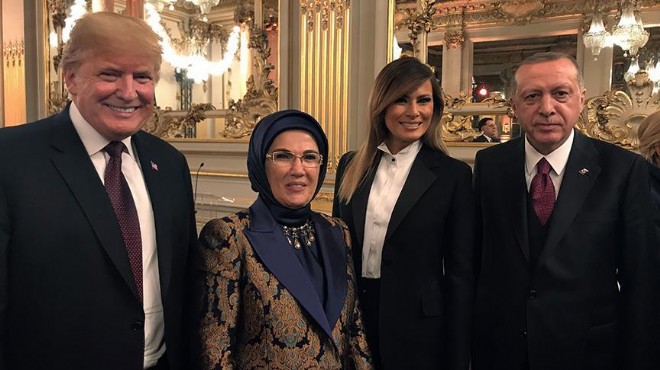 Cumhurbaşkanı Erdoğan Paris'te Trump ile görüştü