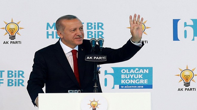 Cumhurbaşkanı Erdoğan 6.kez genel başkan seçildi