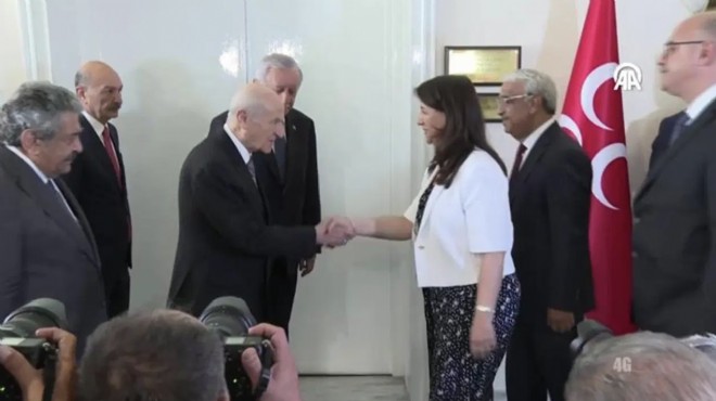 DEM Parti heyetinden Bahçeli ye ziyaret