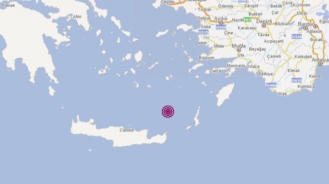 Datça açıklarında 4 büyüklüğünde deprem