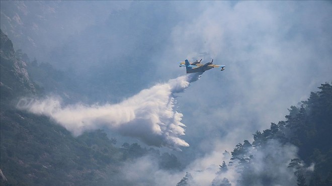 Datça'daki orman yangını 24 saat sonra kontrol altında!