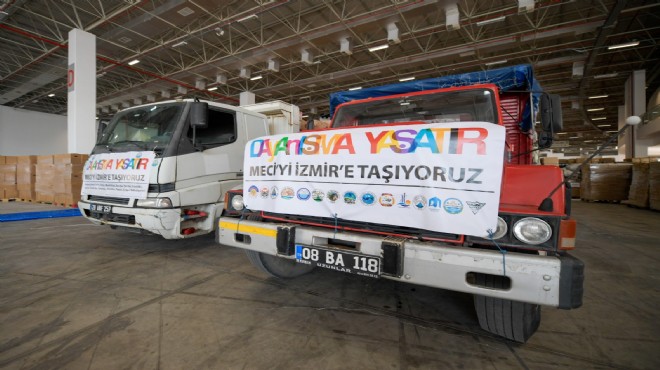 Dayanışma tırları Fuar İzmir'de