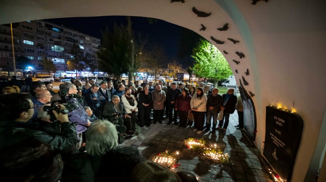 Depremde yitirilen canlar için İzmir’den  sessiz çığlık 