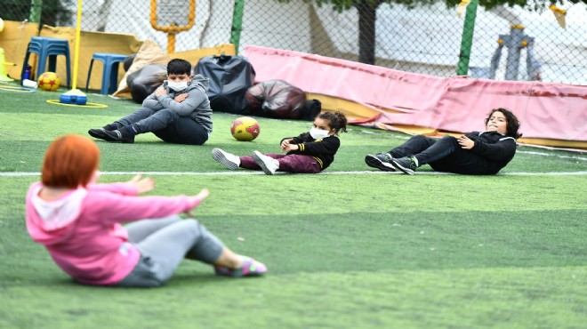 Depremzede çocuklar için spor etkinliği