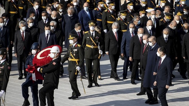 Devlet erkanı Anıtkabir'de: İşte Erdoğan'ın mesajı