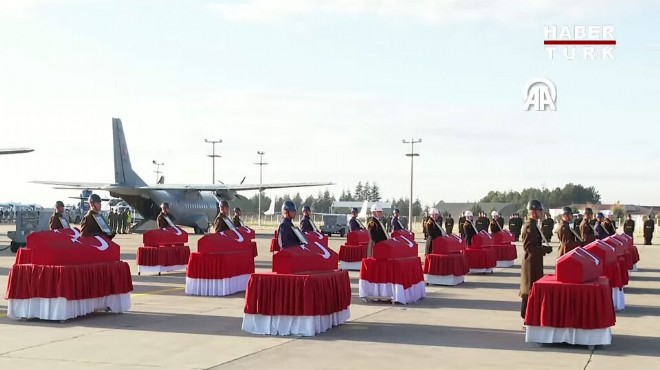 Devlet töreni: Türkiye şehitlerini uğurluyor!