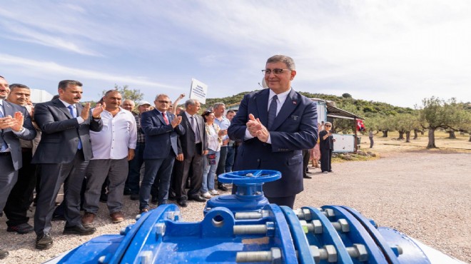 Dikili de 12 senelik su hasretini bitiren yatırım!