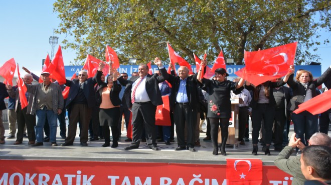 Dikili'den 'Tosun mitingi': Başkan ikinci dönem için yola çıktı!