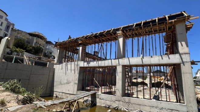 Dikili’de yeni itfaiye binası yükseliyor
