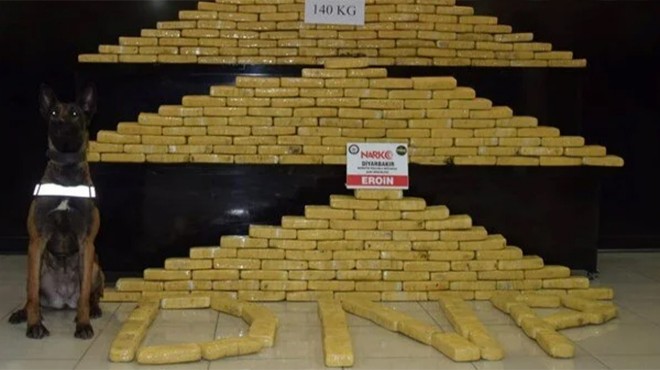 Diyarbakır'da 140 kilogram eroin ele geçirildi