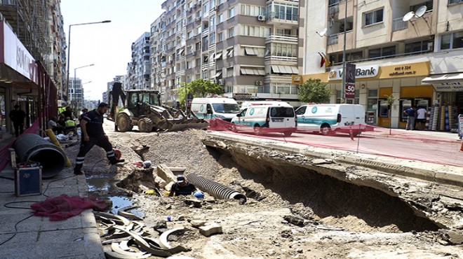 Doğalgaz borusunda patlama: En işlek cadde trafiğe kapatıldı!