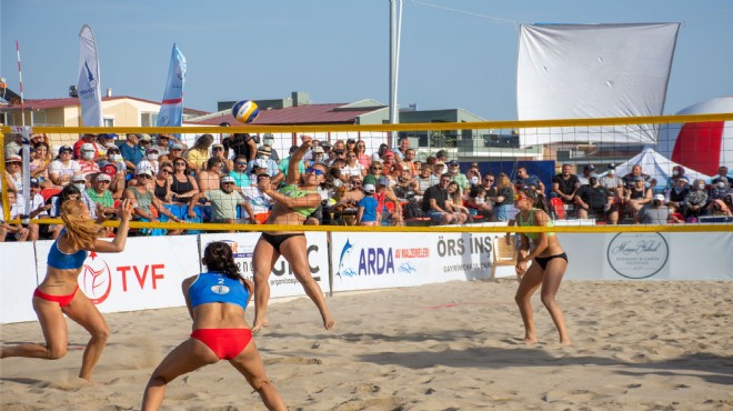 Dünya plaj voleybolunun kalbi Dikili'de atacak!