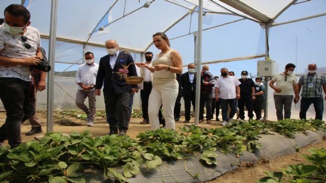 Efes Tarlası Yaşam Köyü Vali Köşger'i ağırladı