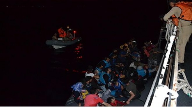 Ege Denizi nde operasyon: 115 kaçak yakalandı