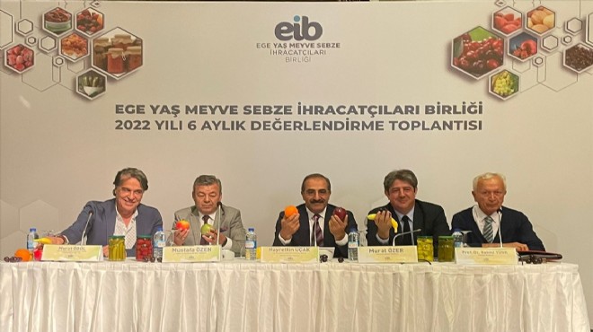 Egeli yaş sebze ve meyve ihracatçıları, yılın ilk yarısını değerlendirdi