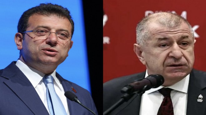 Ekrem İmamoğlu ndan Ümit Özdağ a teşekkür mesajı