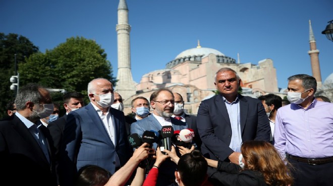 Erbaş açıkladı: Ayasofya ya 2 imam ve 4 müezzin