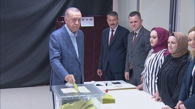 Erdoğan oy kullandığı sandıkta birinci çıktı!