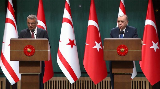 Erhürman ile Erdoğan dan ortak basın toplantısı