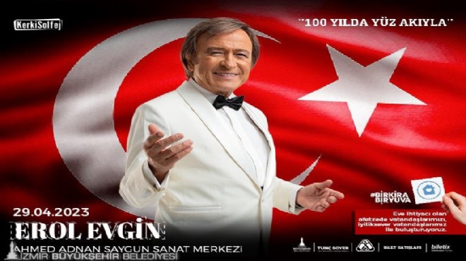 Erol Evgin 'Bir Kira Bir Yuva' dayanışma konseri için sahnede