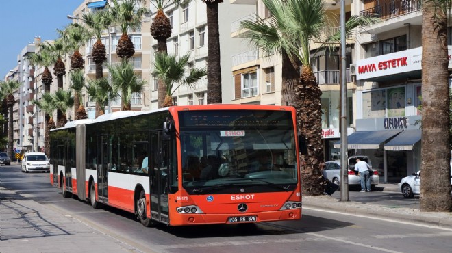 Eshot duyurdu: İzmir de iki otobüs hattı devre dışı!
