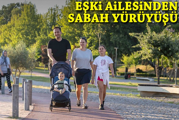 Eşki'den ailesiyle sabah yürüyüşü: Yeşil Bornova mesajı!
