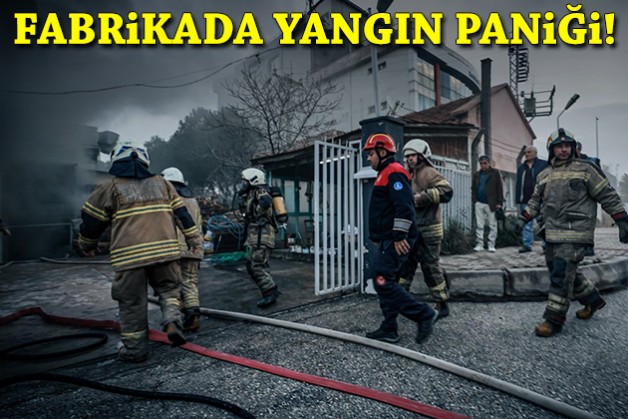 Fabrikada yangın paniği!