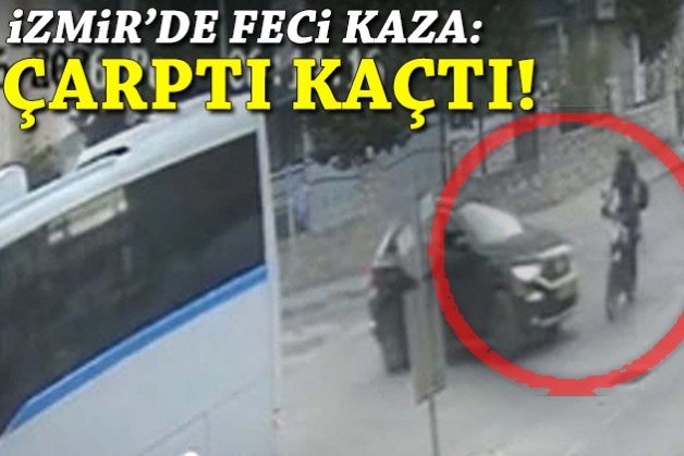 Feci kaza: Motosikletliye çarpıp kaçtı!