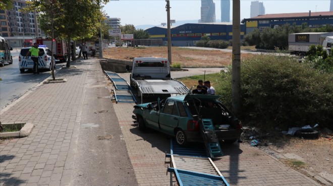 Feci kaza: Otomobil takla attı!