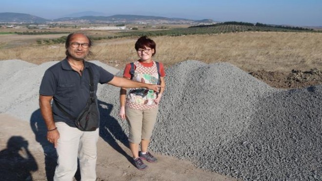 Foça da çevrecilerden cüruf tepkisi