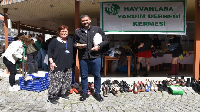 Foça'da sokak canları için bahar kermesi