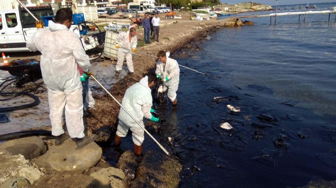 Foça'daki çevre felaketinde olağan şüpheli: Harrier!