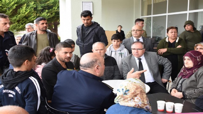 Foça depremzedelere kucak açtı!