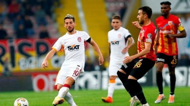 Galatasaray, Kayseri'den puansız dönüyor