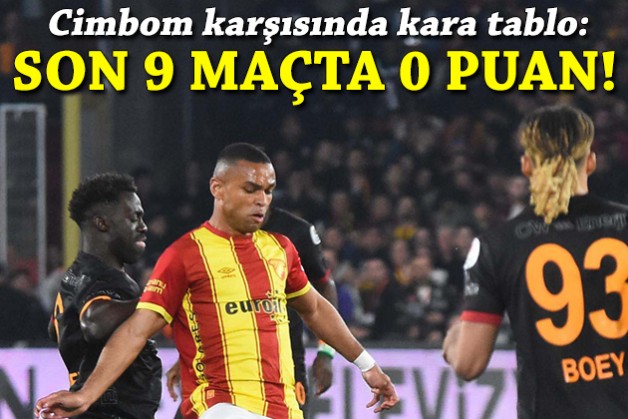 Galatasaray karşısında son 9 maçta 0 puan!