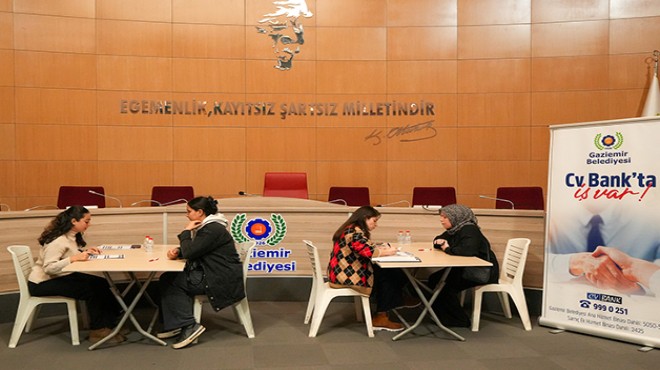 Gaziemir de CV Bank 1 yılda 967 kişiyi iş sahibi yaptı