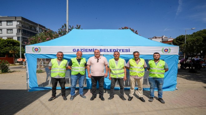 Gaziemir de belediye acılı günlerde vatandaşın yanında
